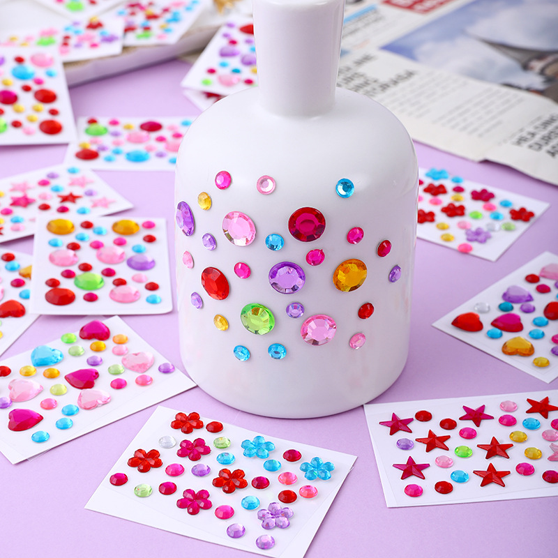 Phone Cases - Meistverkaufte Bunte Acryl-Diamant-Aufkleber Selbstklebende Gemischte Herz-