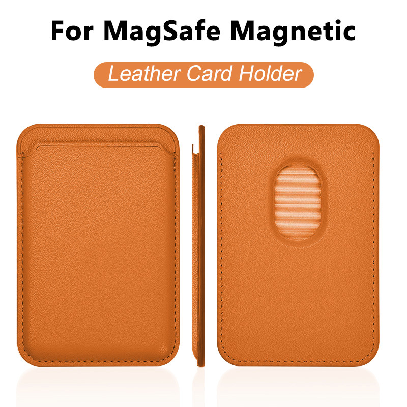 Leather Wallet Card Holder Phone Cover - Leder-Kartenetui Handyhülle Kartenhalter für MagSafe Magnetische