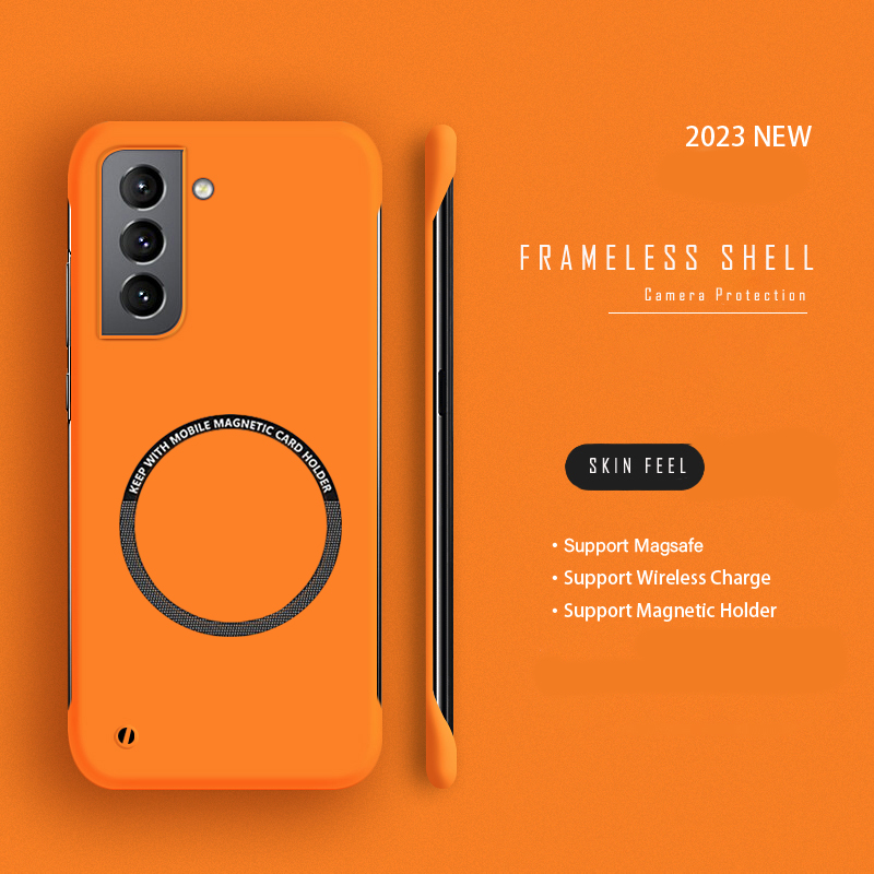 Ultra Thin Frameless Phone Cover - Harte PC-rahmenlose magnetische Handyhülle für Samsung