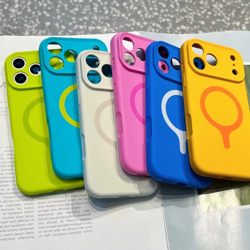 Liquid Silicone Magnetic Phone Case - Flüssiges Silikon-Magnet-Handyhülle für iPhone 18, 17