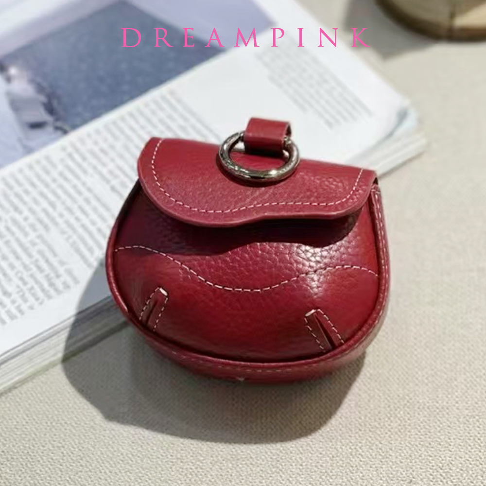 Earphones - Universelles Luxus-Kopfhörer-Etui, Elegantes Echtleder-Bluetooth-Ohrhörer-Etui mit Schlüsselring,