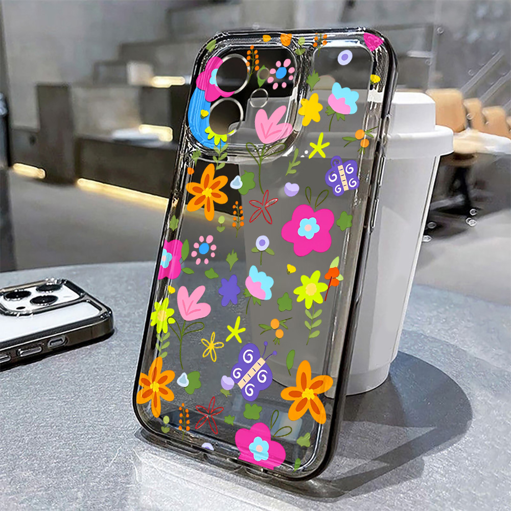 Bunte Blumen Transparente Hand – Clear Shockproof Bumper Case Bewertung und Preis