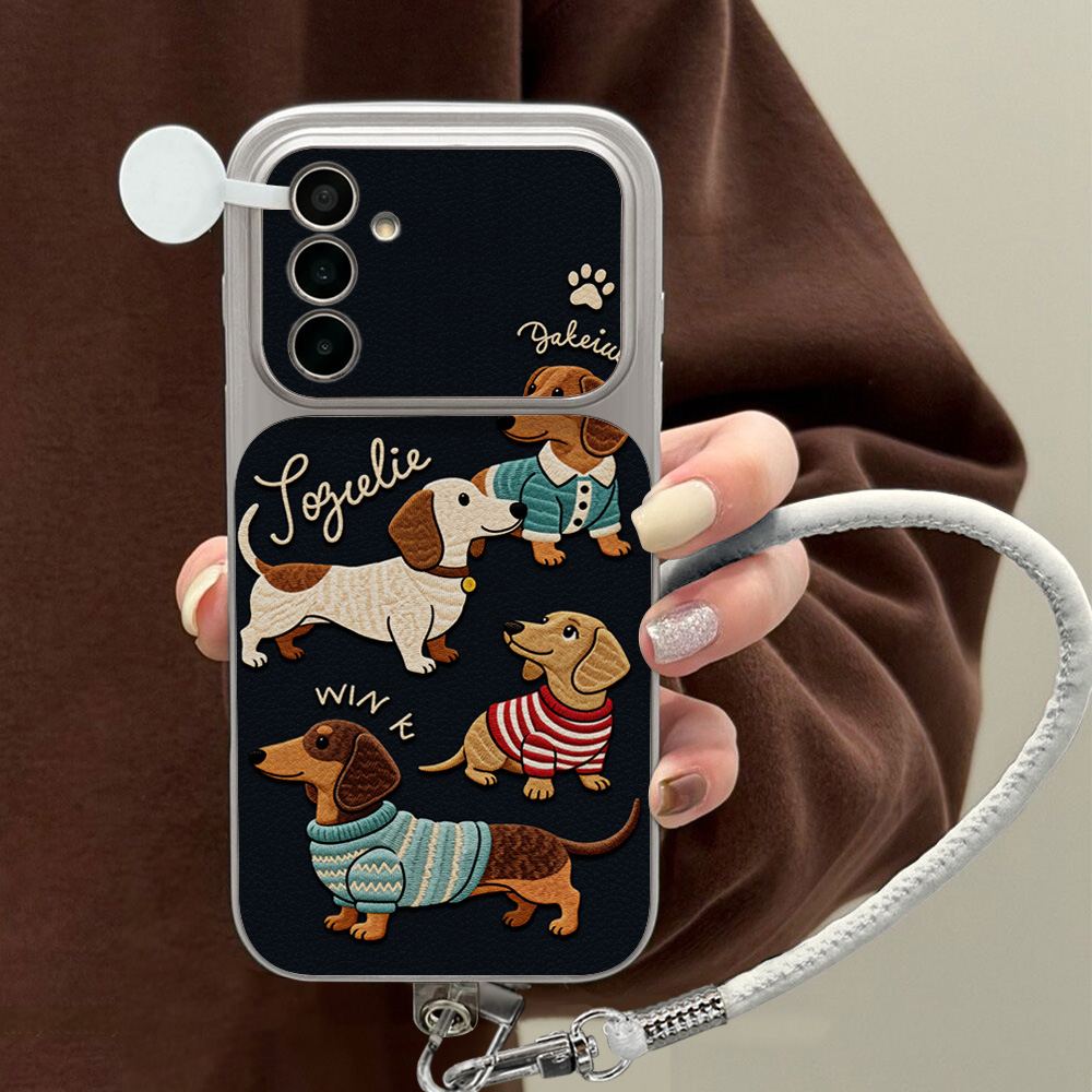 Cartoon Dackel Handyhülle für  – Cute Cartoon Wrist Strap Silicone Case Bewertung und Preis